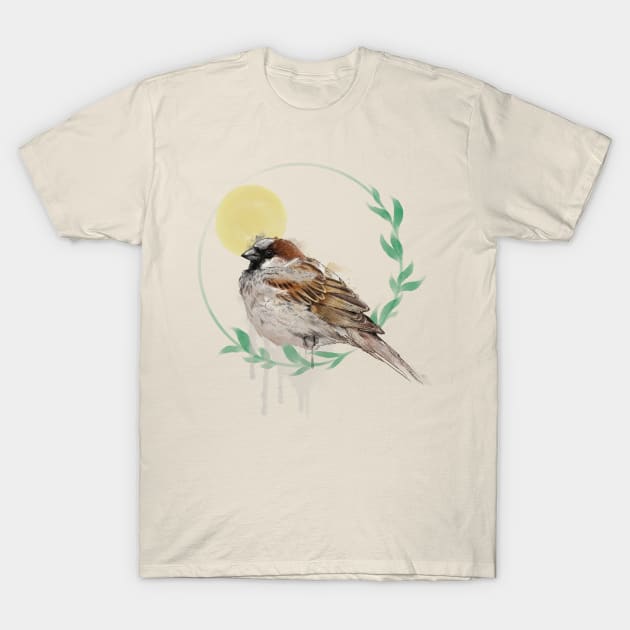 House Sparrow T-Shirt by MoanaMatron